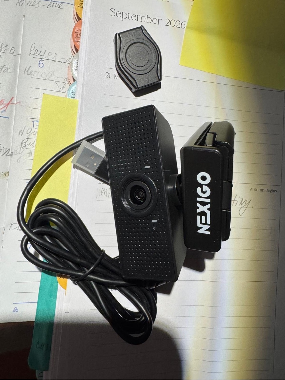Nexigo Black USB Webcam with Adjustable Clip